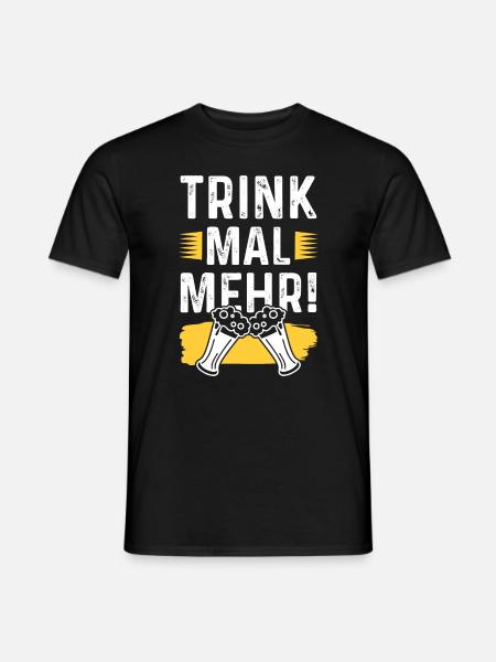 bier lustiger spruch - Männer T-Shirt - Schwarz