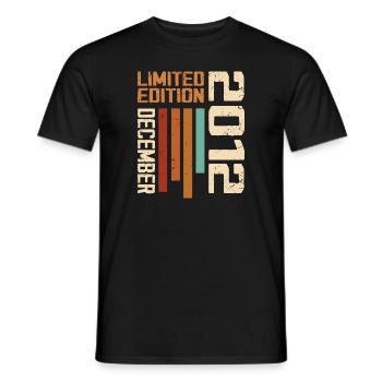 Dezember 2012 - 2012 Dezember - Männer T-Shirt - Schwarz - Vorne - AI Model Male 178 light (178cm)