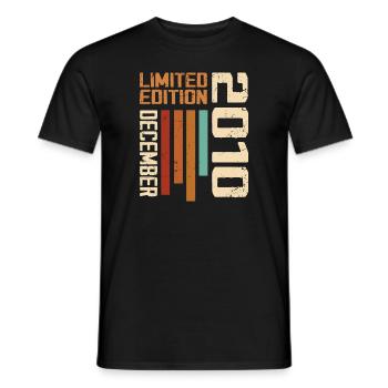 December 2010 - 2010 December - Men's T-Shirt - black - Front - AI Model Male 178 light (178cm)