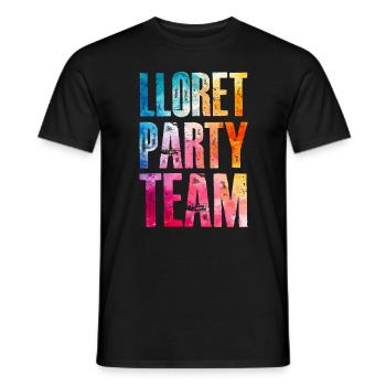 Lloret De Mar Party Team Colorful - Men's T-Shirt - black - Front - AI Model Male 178 light (178cm)