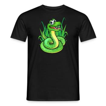 Serpent - T-shirt homme - noir - Devant - AI Model Male 178 light (178cm)