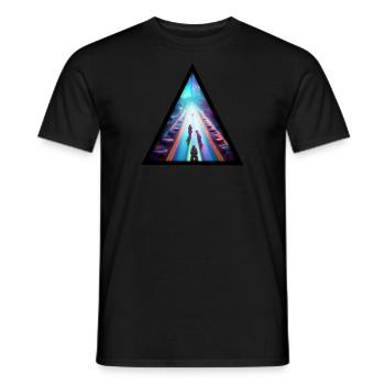 Seelenweg 07 - T-shirt homme - noir - Devant - AI Model Male 178 light (178cm)