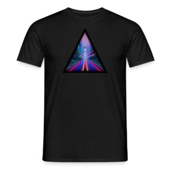 Seelenweg 01 - T-shirt homme - noir - Devant - AI Model Male 178 light (178cm)