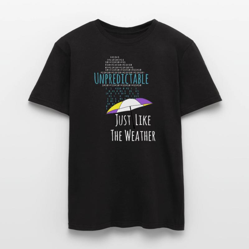 Non-binary raindrops non-binary PRIDE LGBT Men’s T-shirt