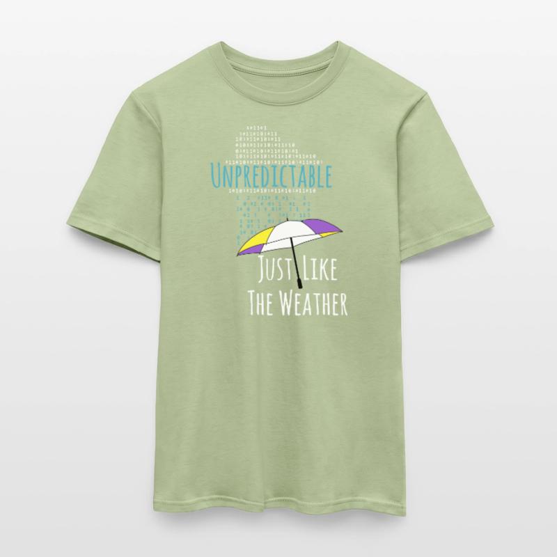 Non-binary raindrops non-binary PRIDE LGBT Men's T-Shirt