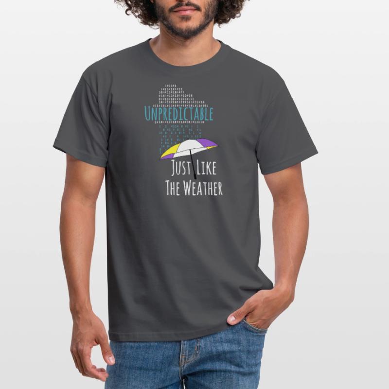 Non-binary raindrops non-binary PRIDE LGBT Men's T-Shirt