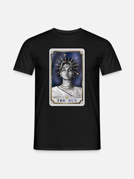 The Sun (front) - Männer T-Shirt - Schwarz