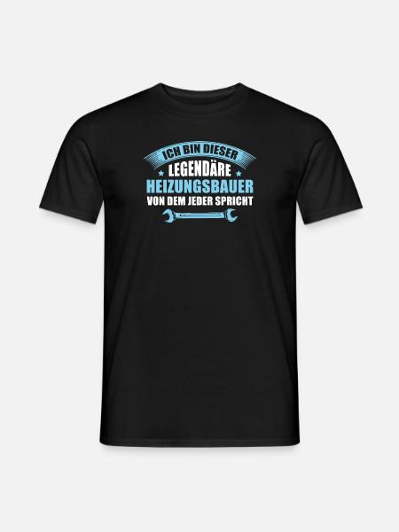 Anlagenmechaniker Legendärer Heizungsbauer - Männer T-Shirt - Schwarz