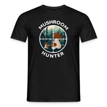 Chasseurs de champignons Saison des champignons Cueilleurs de champignons Saison des champignons - T-shirt homme - noir - Devant - AI Model Male 178 light (178cm)