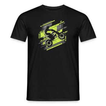 Motocross Enduro Dirt Bike Motorrad Moto-Cross - Männer T-Shirt - Schwarz - Vorne - AI Model Male 178 light (178cm)