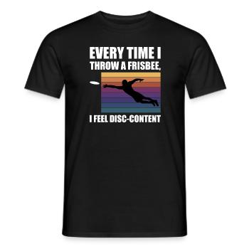 Cadeau de joueur de frisbee de disc golf - T-shirt homme - noir - Devant - AI Model Male 178 light (178cm)