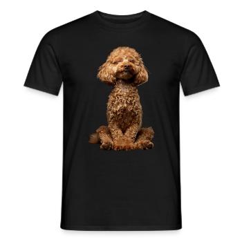 Caniche - T-shirt homme - noir - Devant - AI Model Male 178 light (178cm)