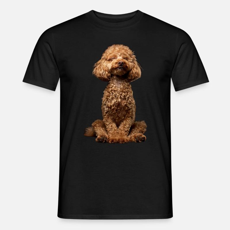 Pudel - T-shirt męski - czarny
