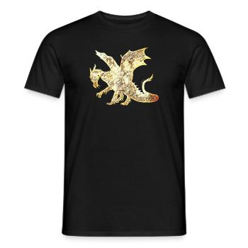 Dragon - Men's T-Shirt - black - Front - AI Model Male 178 light (178cm)