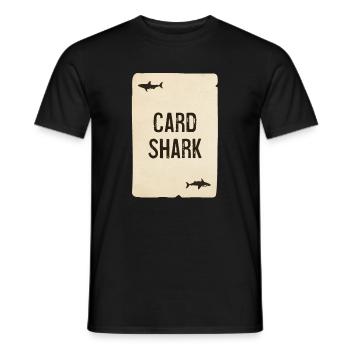 Card Shark - Carte à jouer - T-shirt homme - noir - Devant - AI Model Male 178 light (178cm)