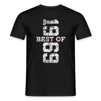 57TH BIRTHDAY BEST OF 1969 - Men's T-Shirt - black - Front - AI Model Male 178 light (178cm)