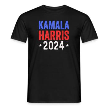 Kamala Harris 2024 - Männer T-Shirt - Schwarz - Vorne - AI Model Male 178 light (178cm)