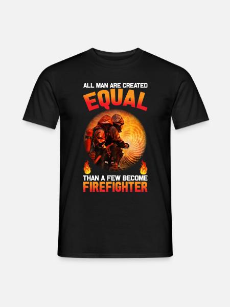 Fire Fighter I Feuerwehrmann - Männer T-Shirt - Schwarz
