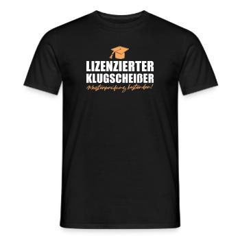 Meisterprüfung bestandene Fortbildung Meister - Männer T-Shirt - Schwarz - Vorne - AI Model Male 178 light (178cm)