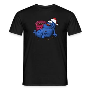 Kobold Cookies Weihnacht - Männer T-Shirt - Schwarz - Vorne - AI Model Male 178 light (178cm)