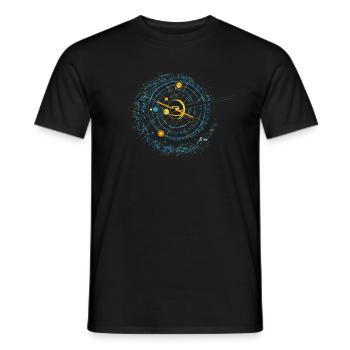 Galaxy - Men's T-Shirt - black - Front - AI Model Male 178 light (178cm)