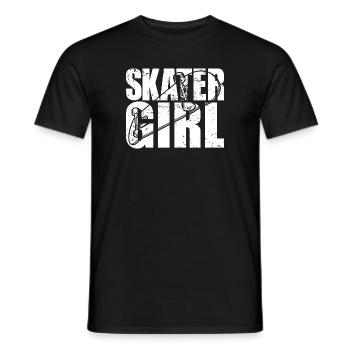 Skater Girl | Skateboard pour Skateboarder - T-shirt homme - noir - Devant - AI Model Male 178 light (178cm)