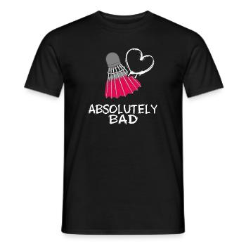 Badminton Badminton, Joueurs de badminton de Crossminton - T-shirt homme - noir - Devant - AI Model Male 178 light (178cm)