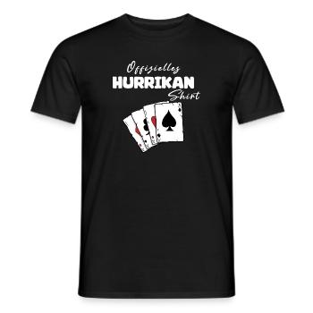 Hurrikan Offizielles Shirt - Männer T-Shirt - Schwarz - Vorne - AI Model Male 178 light (178cm)