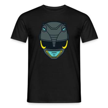 Power Rangers Casque De Ranger Noir Costume - T-shirt homme - noir - Devant - AI Model Male 178 light (178cm)