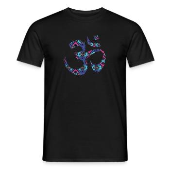 Om Yoga Meditation - Men's T-Shirt - black - Front - AI Model Male 178 light (178cm)