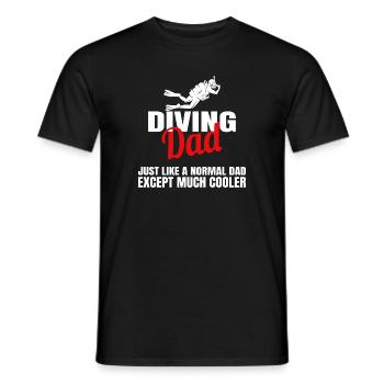 Tauchen, Dive, Diving, Ozean, Schnorcheln, Tauchen - Männer T-Shirt - Schwarz - Vorne - AI Model Male 178 light (178cm)