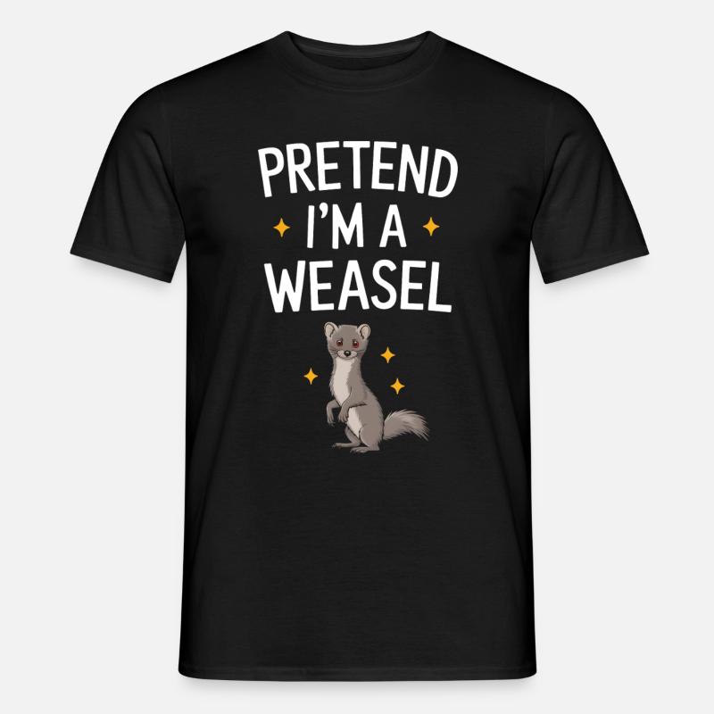 Wiesel - Männer T-Shirt - Schwarz