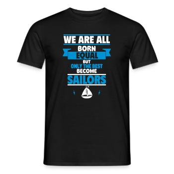 Für wahre Seemänner,die besten Abenteurer! - Männer T-Shirt - Schwarz - Vorne - AI Model Male 178 light (178cm)