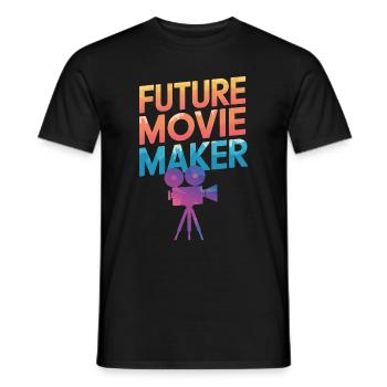 Filmemacher Filmregisseur Kameramann Film - Männer T-Shirt - Schwarz - Vorne - AI Model Male 178 light (178cm)
