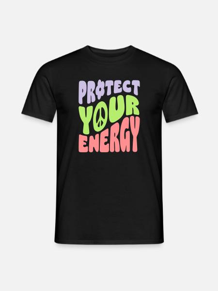 Protect Your Energy - Men's T-Shirt - black
