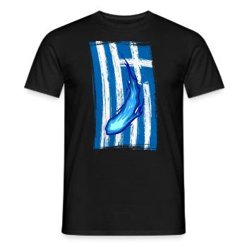 Greece Magic Drapeau Grec - T-shirt homme - noir - Devant - AI Model Male 178 light (178cm)