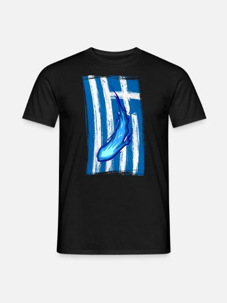 Grækenland Magic Greek Flag - Mænd T-shirt - sort