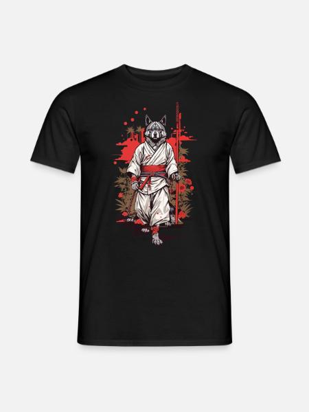 Hunde Yokai Kunst Japan Ästhetik Design - Männer T-Shirt - Schwarz