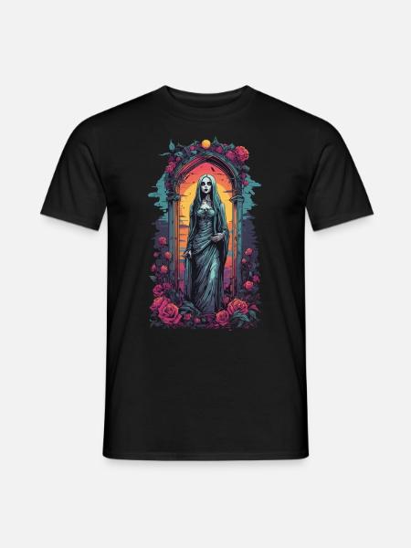 Occult Gothic Aesthetic Retro Wave Streetwear - Men's T-Shirt - black