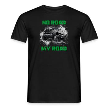 4x4 Off Road Offroad Mud Dirty Picup Pick Up Truck - Men's T-Shirt - black - Front - AI Model Male 178 light (178cm)