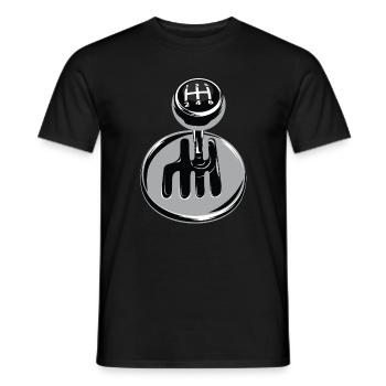 Gear shift - sport automobile - T-shirt homme - noir - Devant - AI Model Male 178 light (178cm)