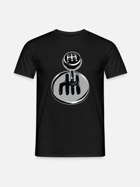 Gear shift - car sport - Men's T-Shirt - black
