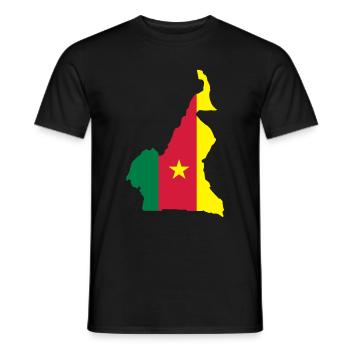 Kamerun - Männer T-Shirt - Schwarz - Vorne - AI Model Male 178 light (178cm)