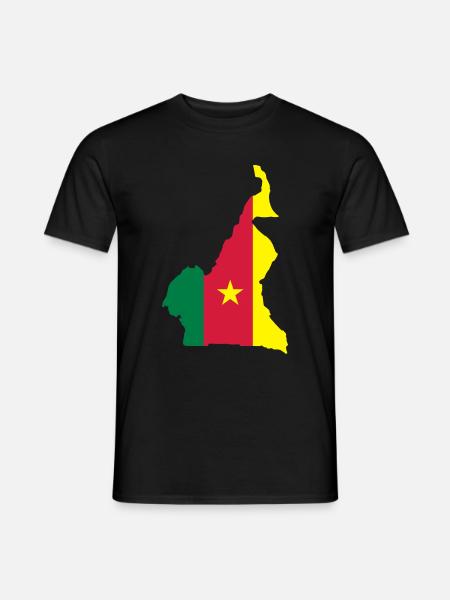Cameroun - T-shirt homme - noir