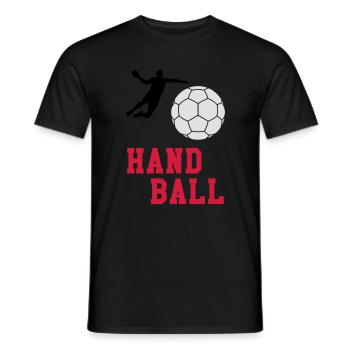 Handball - Men's T-Shirt - black - Front - AI Model Male 178 light (178cm)