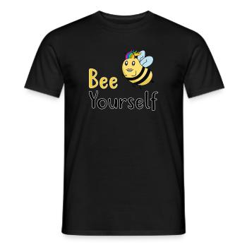 Bee Yourself - Pride Gay LGBT - Männer T-Shirt - Schwarz - Vorne - AI Model Male 178 light (178cm)