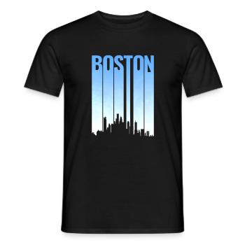 Boston Skyline Classic T-Shirt - Men's T-Shirt - black - Front - AI Model Male 178 light (178cm)