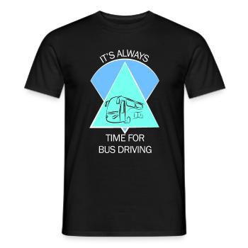 Chauffeur d’autobus scolaire Chauffeur d’autobus scolaire - T-shirt homme - noir - Devant - AI Model Male 178 light (178cm)