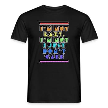 Anyway, cool saying, attitude doesn't matter to me - Men's T-Shirt - black - Front - AI Model Male 178 light (178cm)