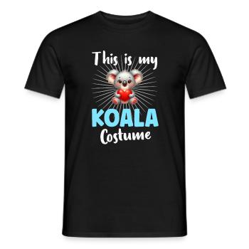 Koala Koala Bear - Men's T-Shirt - black - Front - AI Model Male 178 light (178cm)